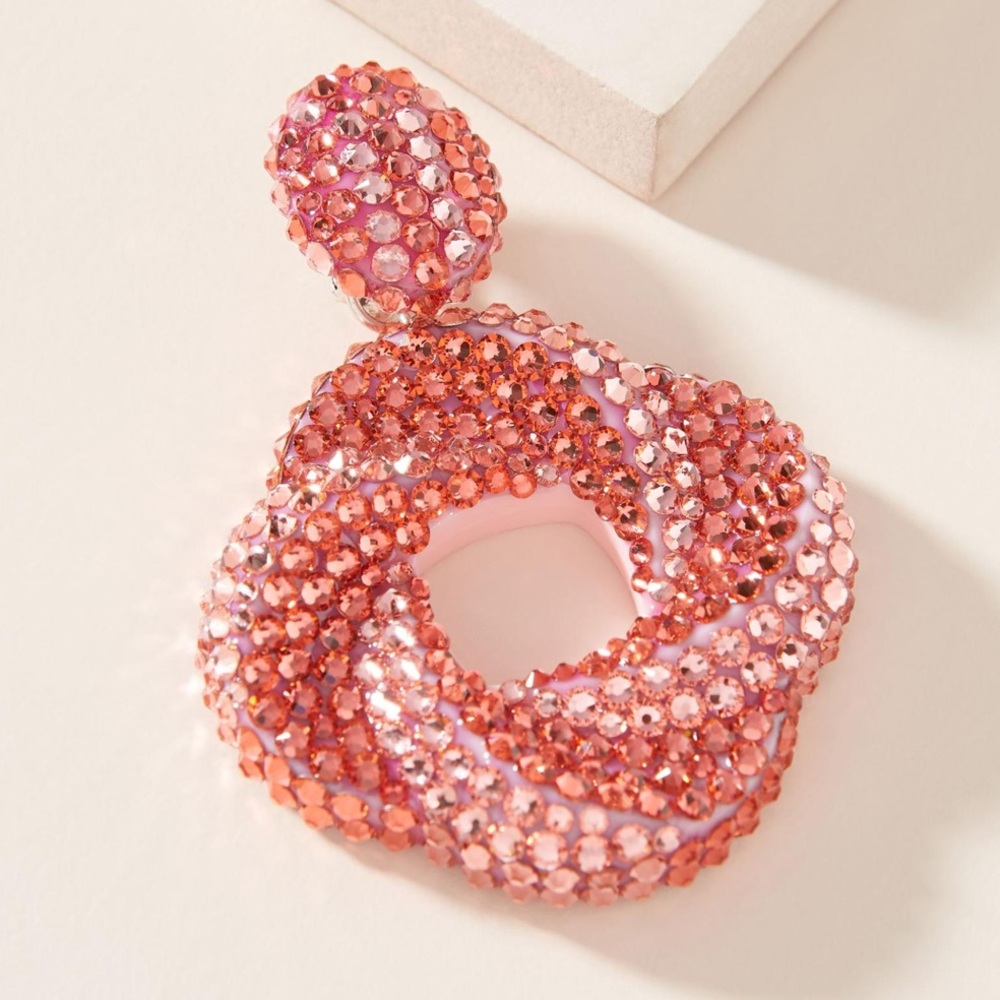 Dannijo Delphina Embellished Coil Drop Earrings - image 2